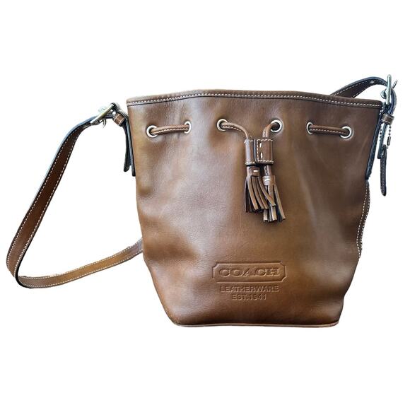 Coach Handbags - Coach Leather Crossbody Purse Shoulder Bag Tan